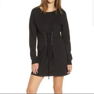 Corset Sweatshirt Dress